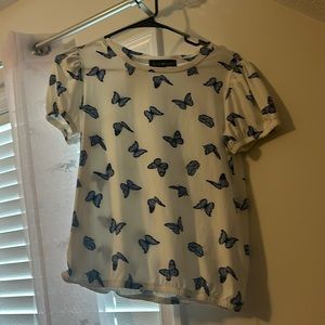 Derek heart white butterfly shirt